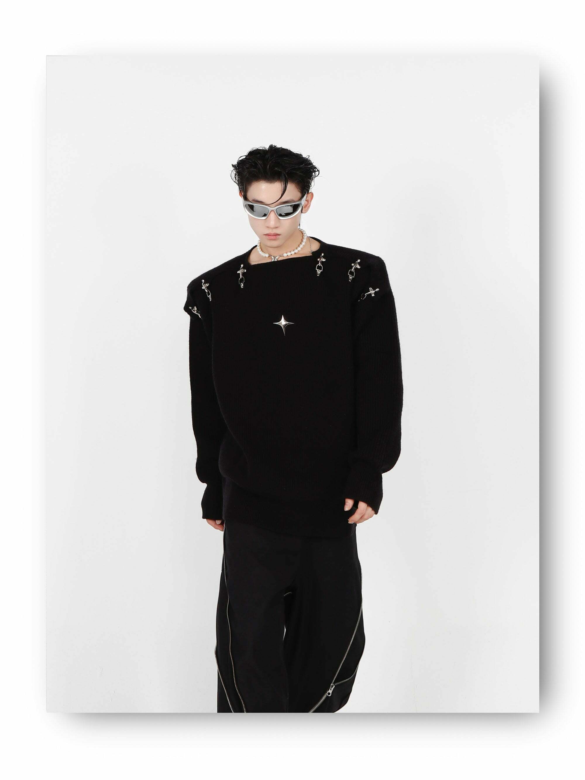 CulturE Y3K Sweater - Y2K Summer & 90s Grunge Fashion, Retro Y2K Club & Party Outfits