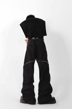 CulturE Zipper Pants - Y2K Summer Grunge & 90s Retro Fashion, Perfect for Y2K Party & Club Outfits