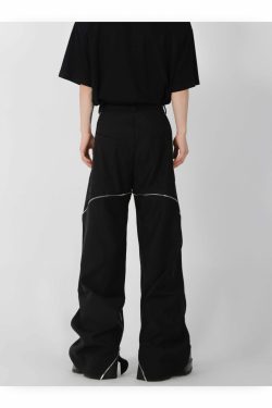 CulturE Zipper Pants - Y2K Summer Grunge & 90s Retro Fashion, Perfect for Y2K Party & Club Outfits