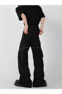 CulturE Zipper Pants - Y2K Summer Grunge & 90s Retro Fashion, Perfect for Y2K Party & Club Outfits