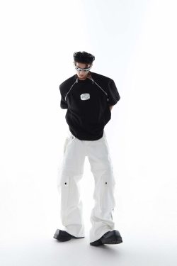 CulturE Zipper Tee - Y2K Summer Grunge, 90s Retro, Pastel Goth, Y2K Club & Party Out