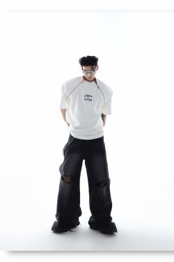 CulturE Zipper Tee - Y2K Summer Grunge, 90s Retro, Pastel Goth, Y2K Club & Party Out