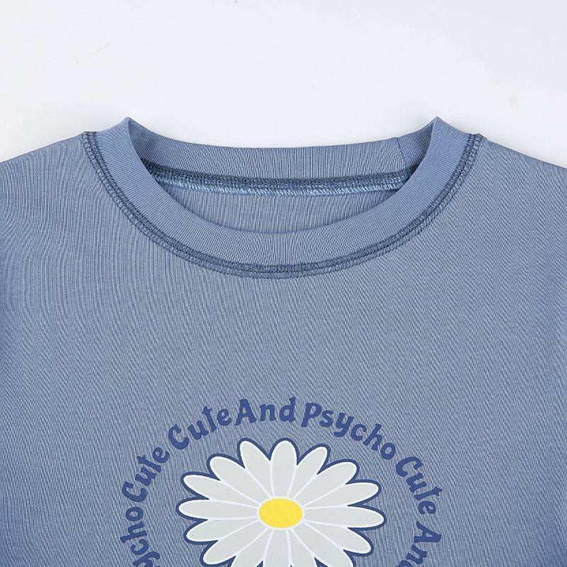 Cute and Psycho Shirt - Y2K Summer Grunge Outfit, 90s Fashion, Retro Style, Y2K Club Party Top