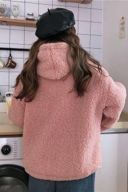 Cute Bear Hoodie - Y2K Summer, 90s Grunge, Retro Style, Pastel Goth, Y2K Club & Party Outfits