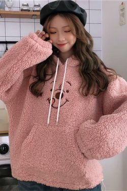 Cute Bear Hoodie - Y2K Summer, 90s Grunge, Retro Style, Pastel Goth, Y2K Club & Party Outfits