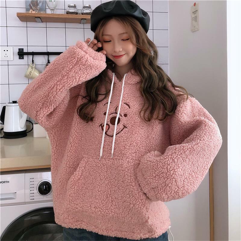 Cute Bear Hoodie - Y2K Summer, 90s Grunge, Retro Style, Pastel Goth, Y2K Club & Party Outfits