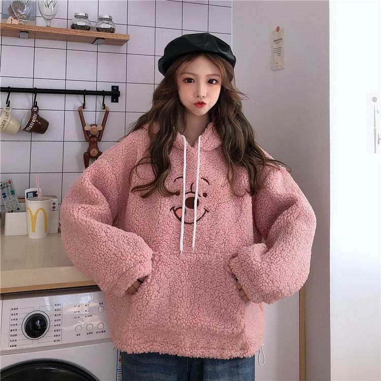 Cute Bear Hoodie - Y2K Summer, 90s Grunge, Retro Style, Pastel Goth, Y2K Club & Party Outfits