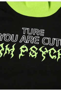 Cute But Psycho Shirt - Y2K Grunge, 90s Fashion, Retro Style, Summer Outfits, Baby Tees