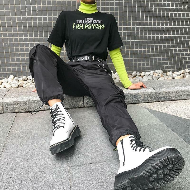 Cute But Psycho Shirt - Y2K Grunge, 90s Fashion, Retro Style, Summer Outfits, Baby Tees
