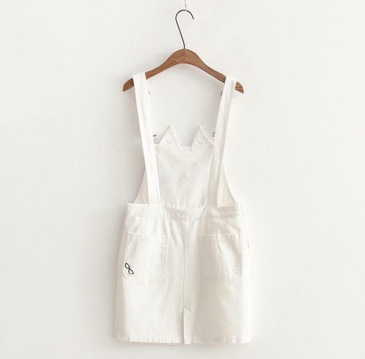 Cute Kitty Denim Overalls - Y2K Summer, 90s Grunge, Retro Style, Y2K Party & Club Outfits