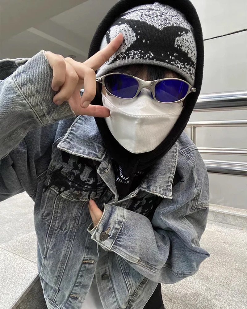 Cyber Y2K Beanie - Retro 90s Grunge, Pastel Goth, and Summer Y2K Fashion for Women