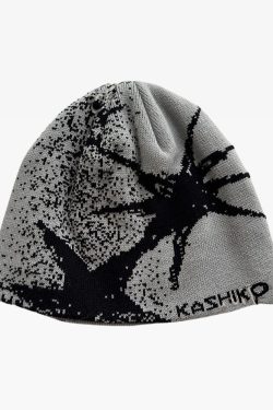 Cyber Y2K Beanie - Retro 90s Grunge, Pastel Goth, and Summer Y2K Fashion for Women