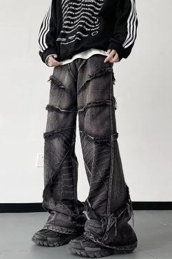 Cyber Y2K Jeans - Retro 90s Grunge, Summer Outfits, Popstar Vibes, and Pastel Goth Style