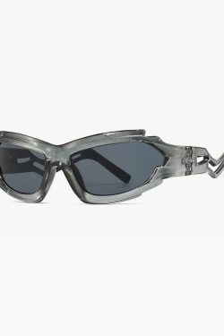 Cyber Y2K Sunglasses - Retro 90s Grunge, Pastel Goth, and Hip Hop Fashion for Summer Outfits