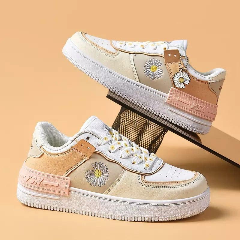 Daisy Dazed Sneakers - Y2K Summer & 90s Grunge Fashion, Retro Hip Hop, Pastel Goth, Y2K Pop