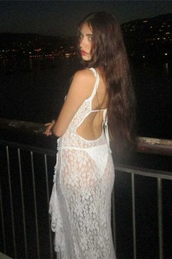 Daizy Lace Slit Maxi Dress - Y2K Summer, 90s Grunge, Retro Style, Y2K Party & Club Outfits