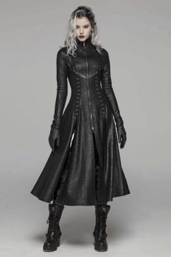 Dark Enchantress Coat - Y2K Grunge, 90s Fashion, Gothic Y2K, Retro Style, Y2K Party Outfit
