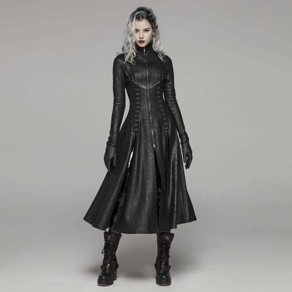 Dark Enchantress Coat - Y2K Grunge, 90s Fashion, Gothic Y2K, Retro Style, Y2K Party Outfit