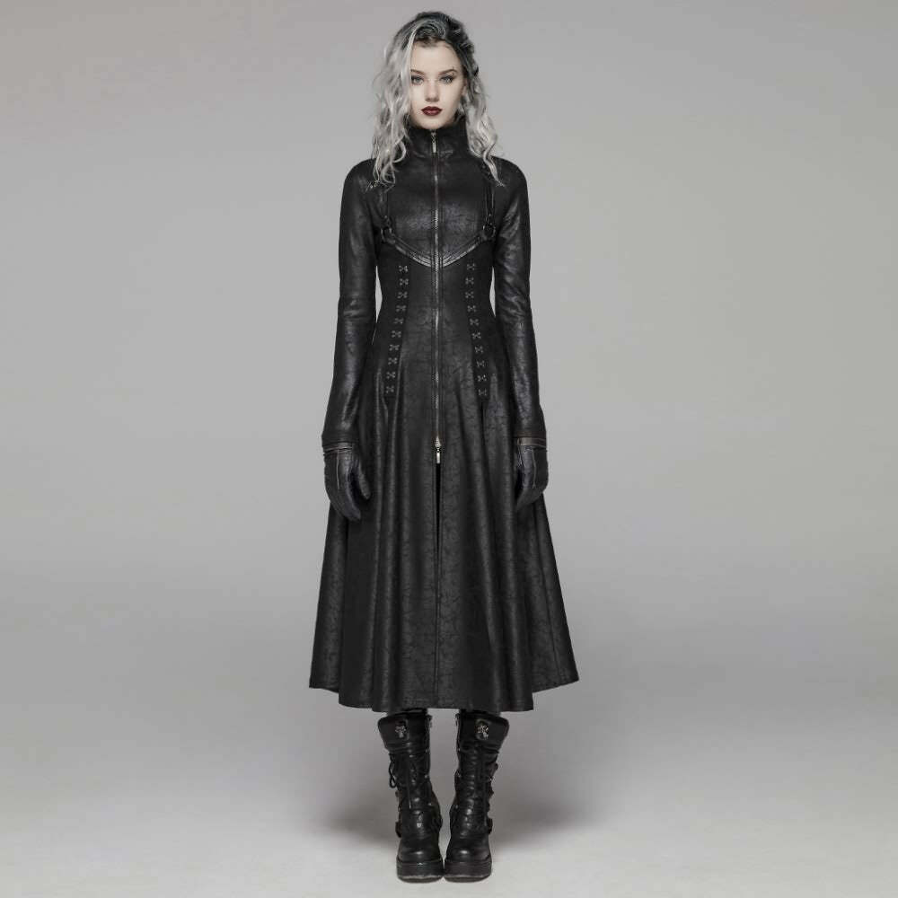 Dark Enchantress Coat - Y2K Grunge, 90s Fashion, Gothic Y2K, Retro Style, Y2K Party Outfit