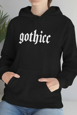 Dark Goth Gothic Hoodie Sweatshirt - Y2K Grunge, 90s Fashion, Retro Style, Pastel Goth Outfits