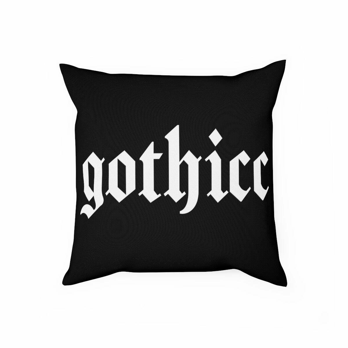 Dark Goth Gothic Pillow Cushion - Perfect for Y2K, 90s Grunge, and Retro Summer Outfits