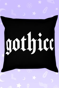 Dark Goth Gothic Pillow Cushion - Perfect for Y2K, 90s Grunge, and Retro Summer Outfits