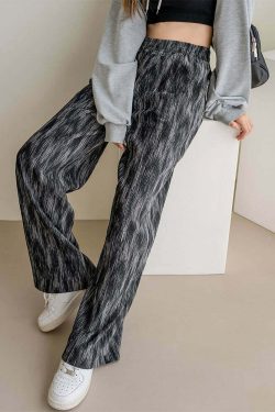 Dark Nebula Wide Leg Pants - Y2K Grunge, 90s Fashion, Retro Style, Y2K Summer Outfits