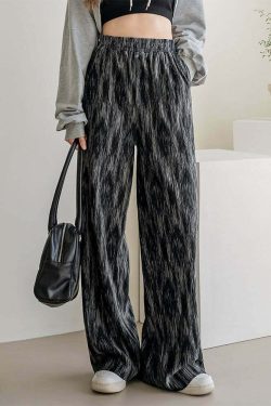 Dark Nebula Wide Leg Pants - Y2K Grunge, 90s Fashion, Retro Style, Y2K Summer Outfits