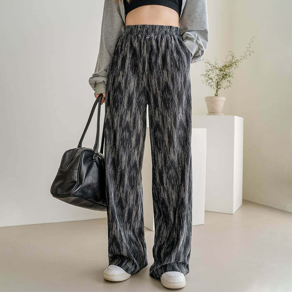 Dark Nebula Wide Leg Pants - Y2K Grunge, 90s Fashion, Retro Style, Y2K Summer Outfits
