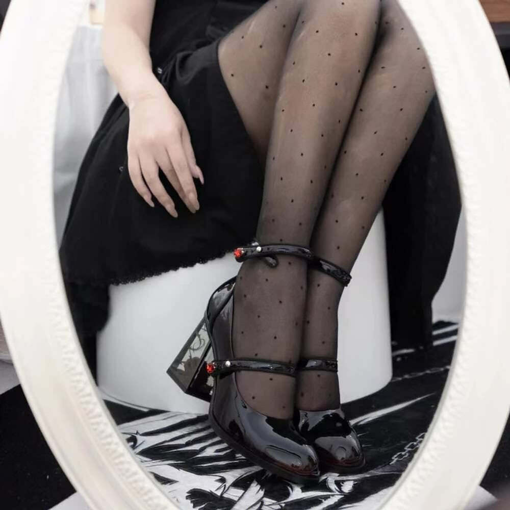 Dark Romantic Gothic Rose High Heels - Y2K Grunge, 90s Fashion, Retro Style, Pastel Goth