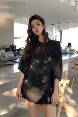 Dark Universe Shirt - Y2K Grunge, 90s Fashion, Retro Style, Gothic Y2K, Summer Y2K Outfits