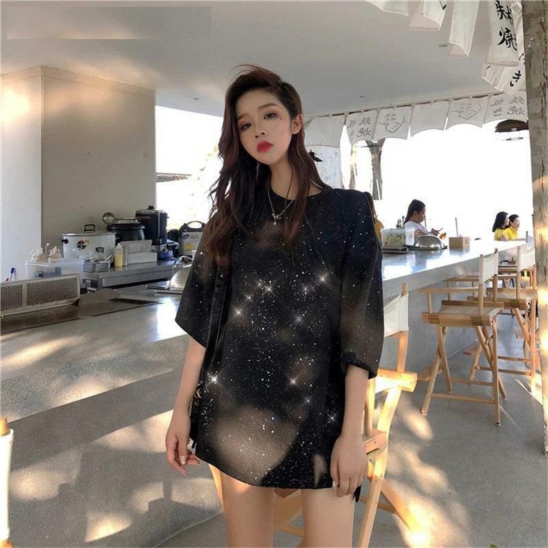 Dark Universe Shirt - Y2K Grunge, 90s Fashion, Retro Style, Gothic Y2K, Summer Y2K Outfits
