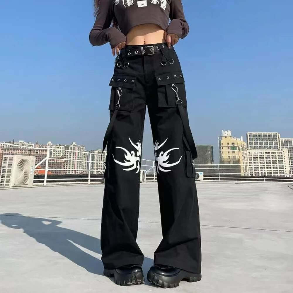 Darkened Soul Gothic Cargo Pants - Y2K Grunge, 90s Fashion, Retro Style, Y2K Club Outfits