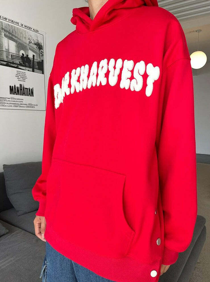 DARKHARVEST 'Starboy' Hoodie - Y2K Grunge, 90s Retro, Gothic Y2K, Summer Y2