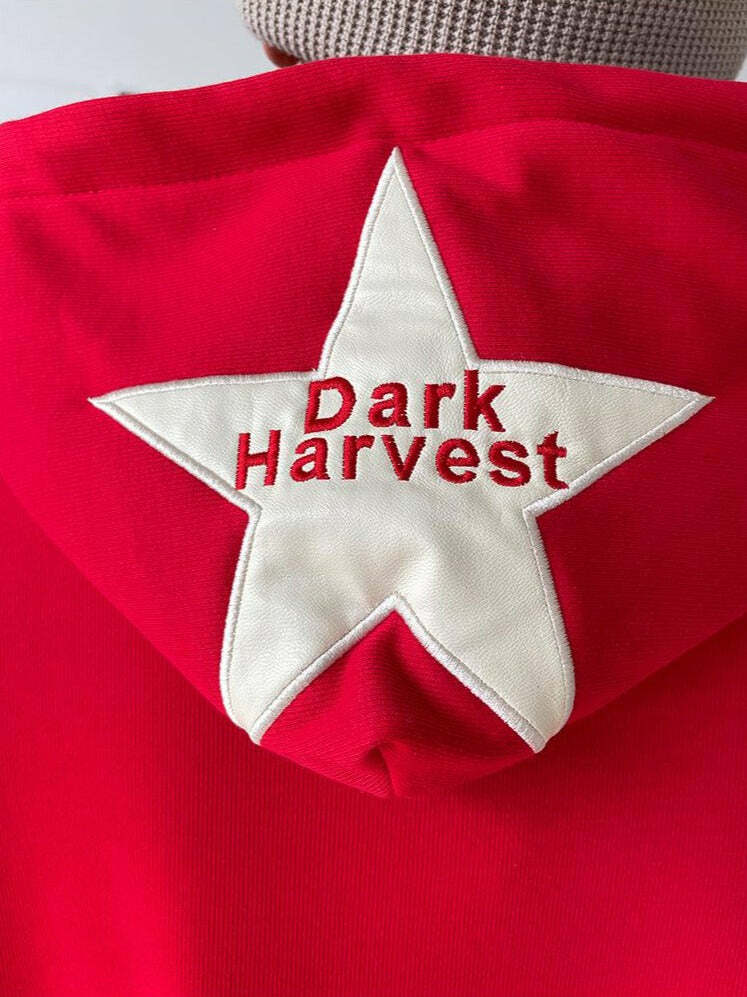 DARKHARVEST 'Starboy' Hoodie - Y2K Grunge, 90s Retro, Gothic Y2K, Summer Y2