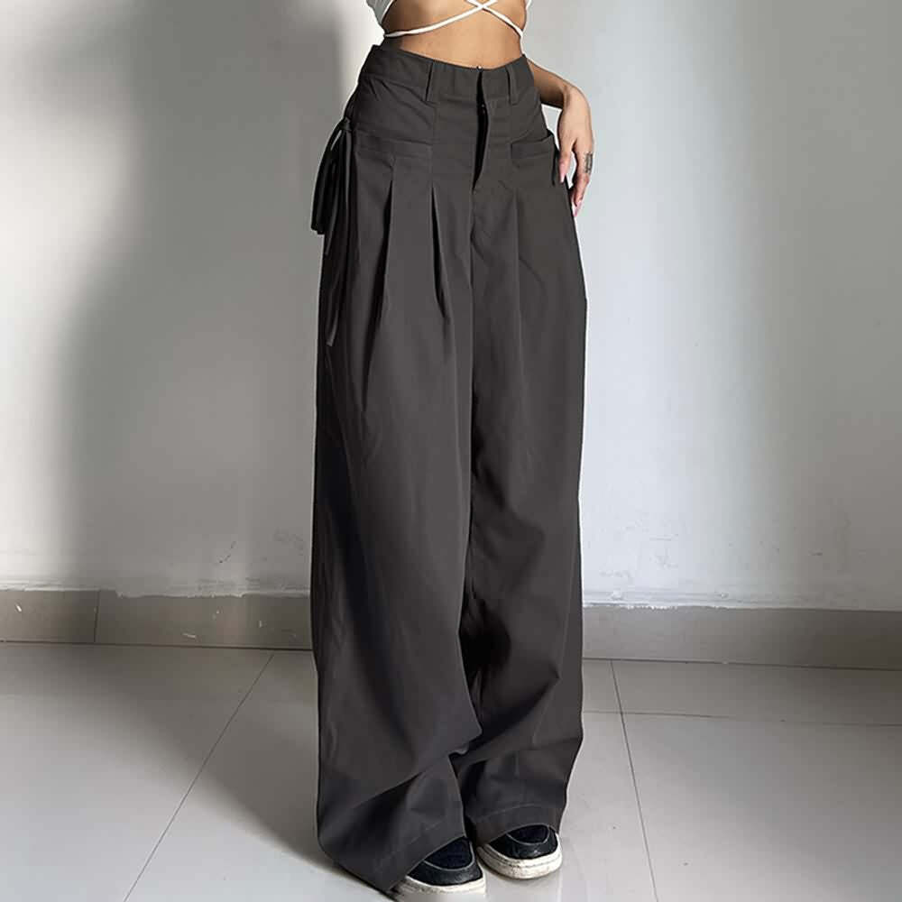 Darkness Delight Y2K Grunge Gothic Trousers - Retro 90s Fashion, Summer Y2K Outfits