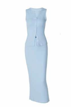 Demya Y2K Skirt Set - 90s Grunge Summer Outfit, Retro Fashion, Pastel Goth, Y2K Party Look