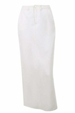 Destin Slit Maxi Skirt - Y2K Summer Grunge, 90s Fashion, Retro Style, Y2K Party Outfit