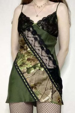Destinee Mini Dress with Lace Panels - Y2K Summer, 90s Grunge, Retro Party Outfit