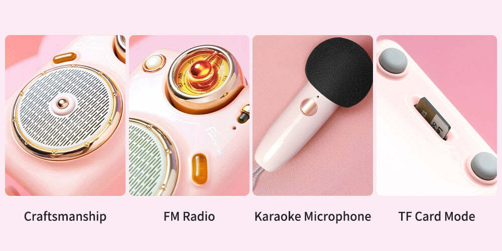 Divoom Fairy-OK Portable Bluetooth Speaker with Mic - Perfect for Y2K, 90s, and Grunge Outfits
