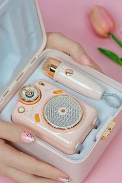 Divoom Fairy-OK Portable Bluetooth Speaker with Mic - Perfect for Y2K, 90s, and Grunge Outfits