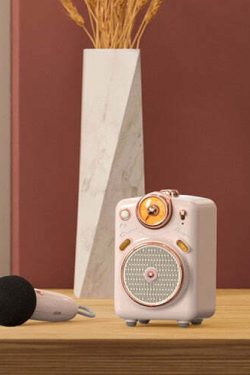 Divoom Fairy-OK Portable Bluetooth Speaker with Mic - Perfect for Y2K, 90s, and Grunge Outfits