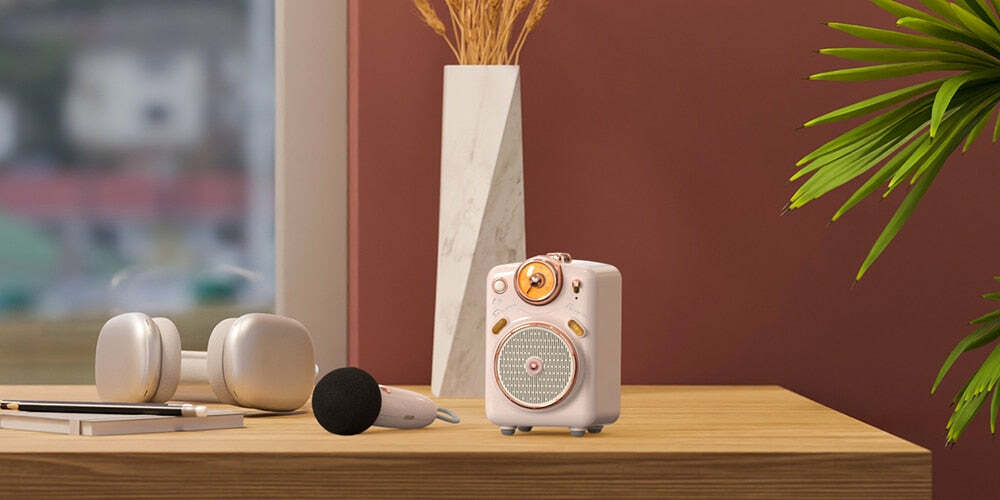 Divoom Fairy-OK Portable Bluetooth Speaker with Mic - Perfect for Y2K, 90s, and Grunge Outfits