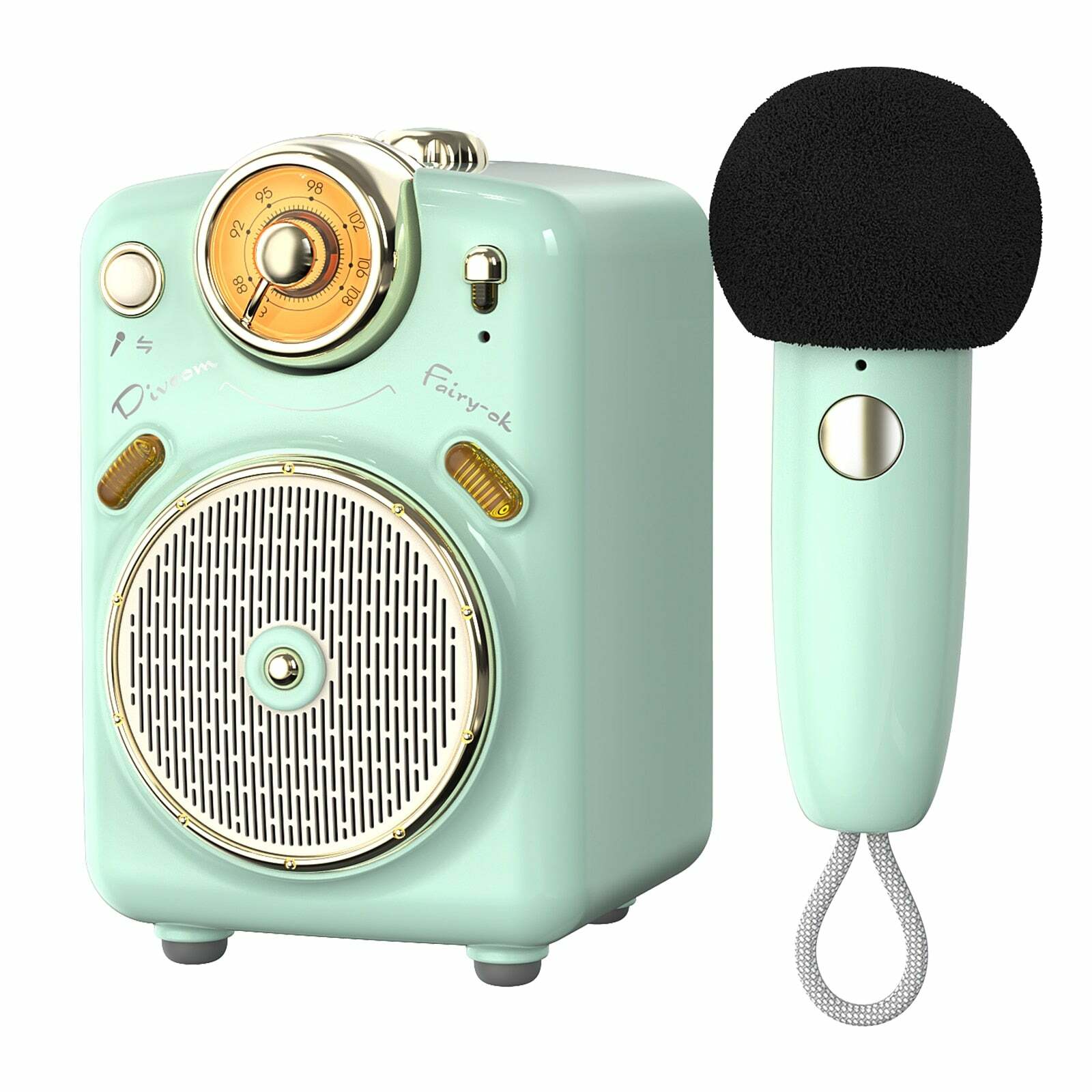 Divoom Fairy-OK Portable Bluetooth Speaker with Mic - Perfect for Y2K, 90s, and Grunge Outfits