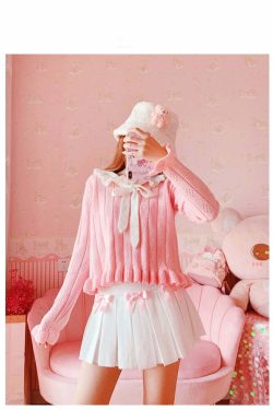 Dollette Kawaii Bow Pleated Mini Skirt - Y2K Summer, 90s Fashion, Grunge, Retro, Pastel Goth