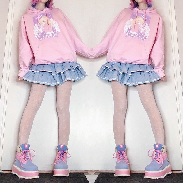 Dollette Kawaii Denim Mini Skirt - Y2K Summer, 90s Grunge, Retro 90s, Y2K Party &