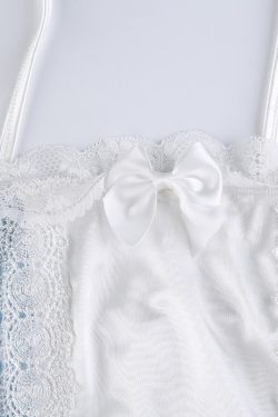 Dollette Lace Frill Mini Dress - White, Y2K Summer Outfit, 90s Grunge, Retro Style