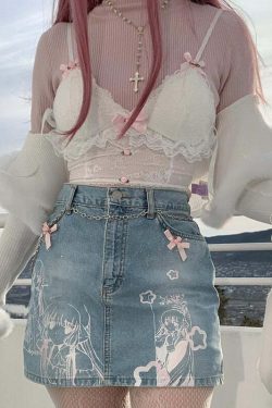 Dollette Pink Lace Top with Ribbons - Y2K Summer, 90s Grunge, Retro, Pastel Goth Fashion