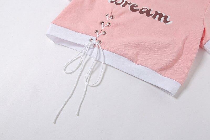 Dream Crop Top - Y2K Summer, 90s Grunge, Retro Style, Pastel Goth, Y2K Party Outfits