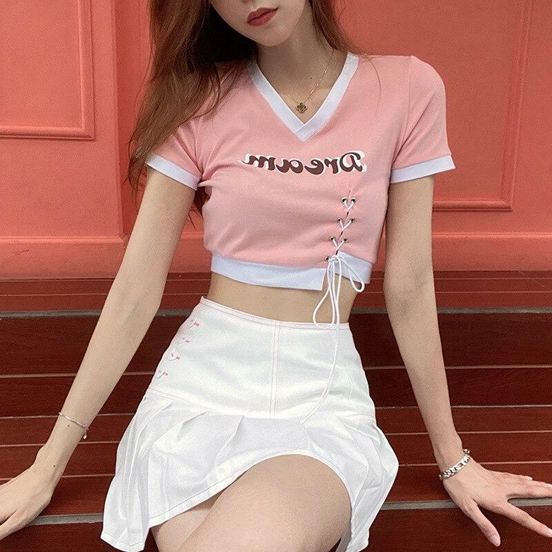 Dream Crop Top - Y2K Summer, 90s Grunge, Retro Style, Pastel Goth, Y2K Party Outfits